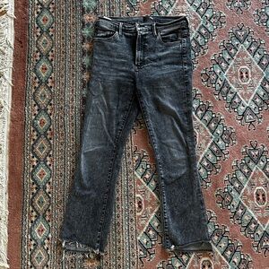 MOTHER The Insider Crop Step Fray in Train Stops